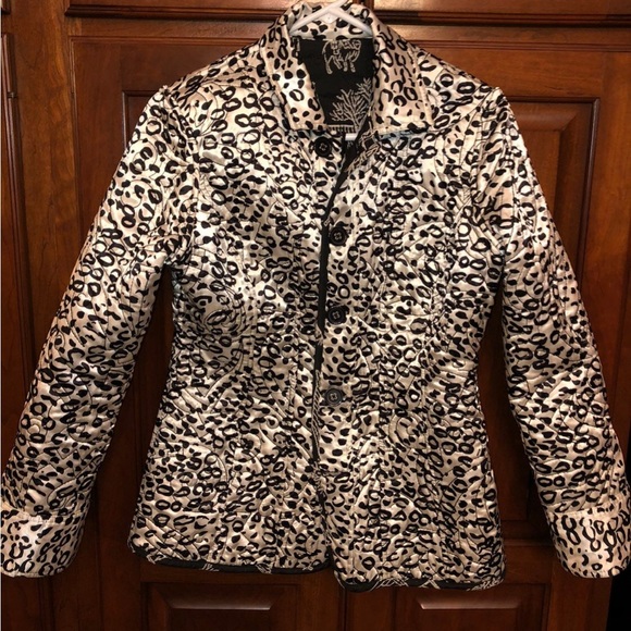 NWOT Leopard Print Reversible Women’s Coat - Picture 1 of 7
